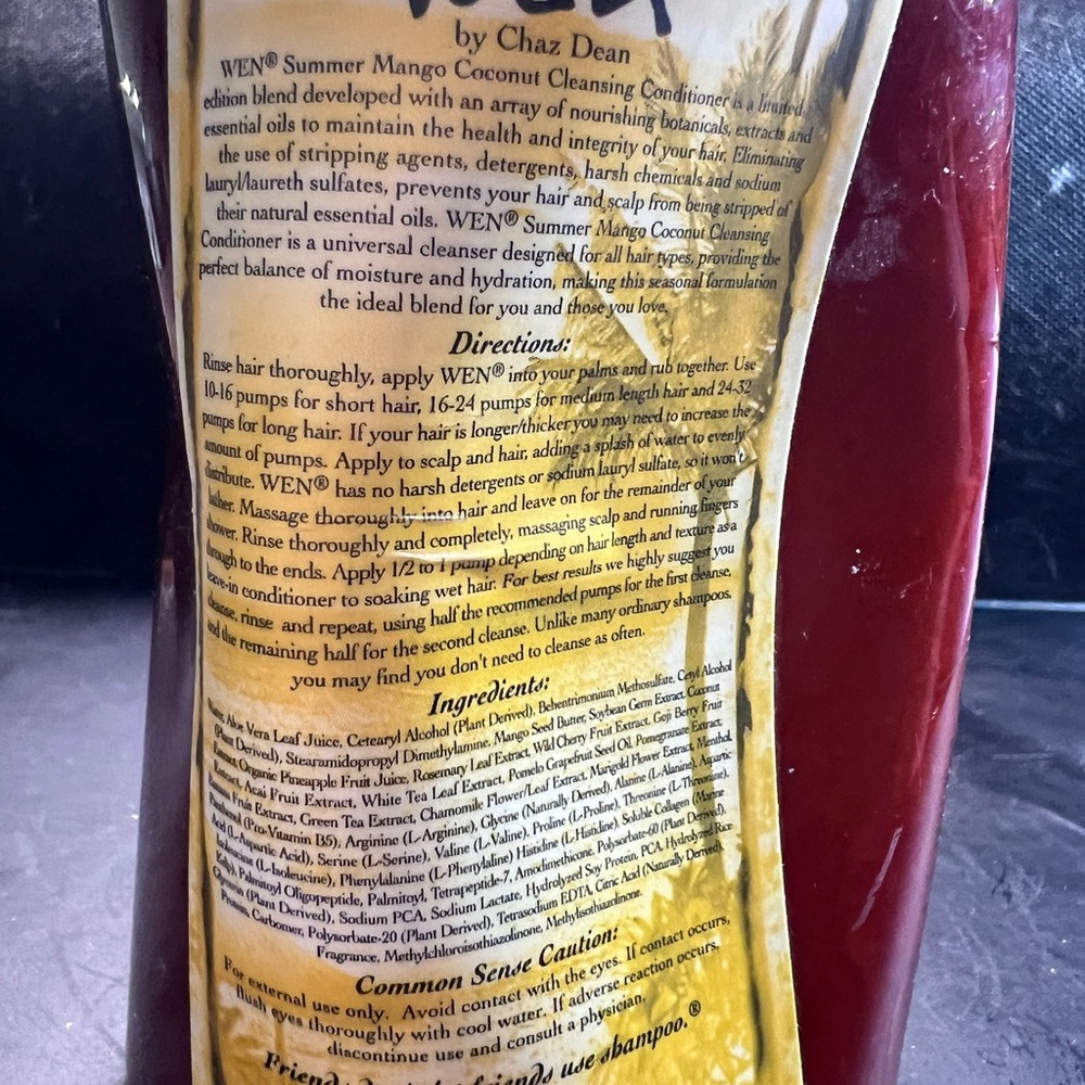 WEN Summer Mango Coconut Cleansing Conditioner - 16oz - Picture 2 of 2